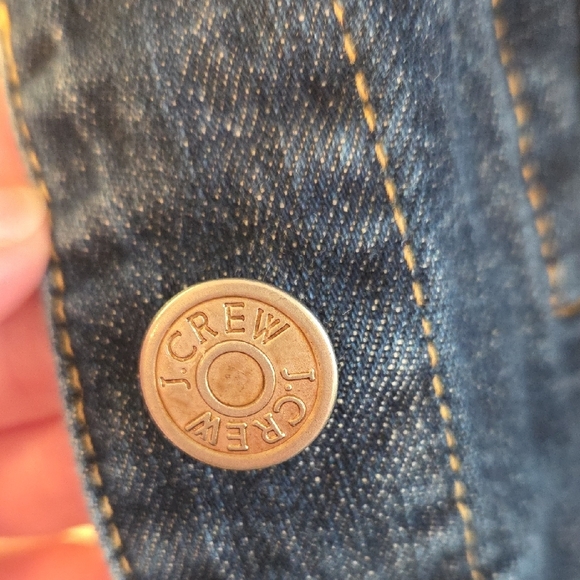 Classic J. Crew Dark Blue Jean Jacket - Picture 6 of 7